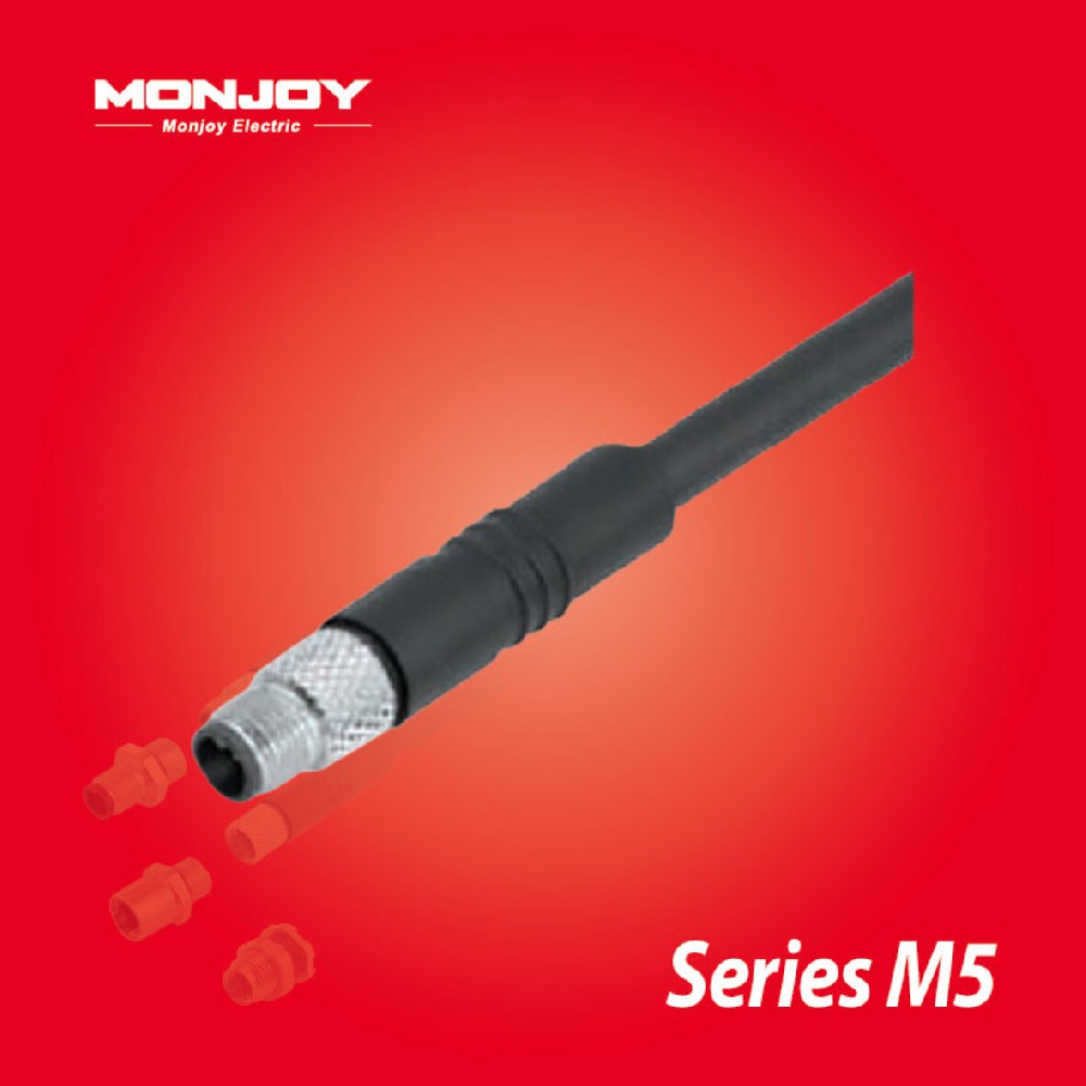 M5*0.5，直式，针，浇铸电缆连接器
