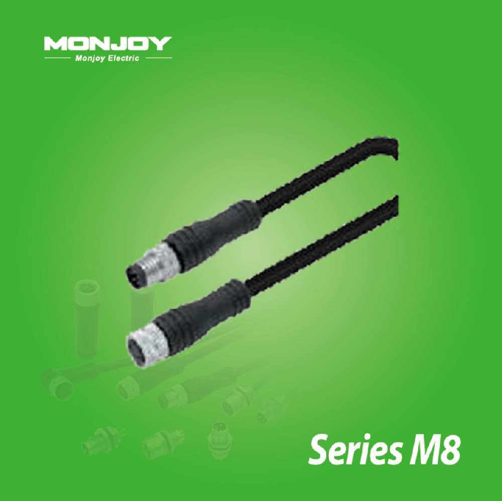 M8*1.0，直式，针孔 浇铸电缆连接器