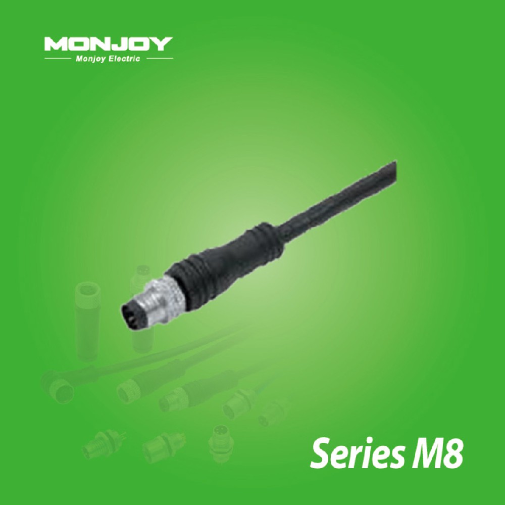 M8*1.0，直式，针，浇铸电缆连接器