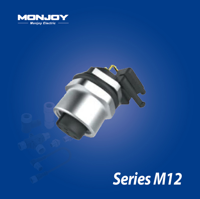 M12*1.0，A标准，弯式，孔， 浸焊，板前，底座