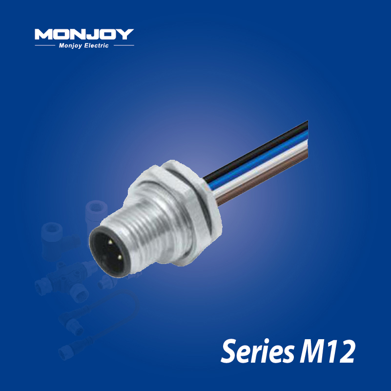 M12*1.0，A标准，针，带连接线， 板前，底座（L=0.2m）