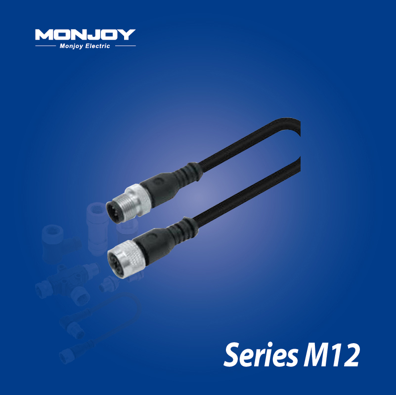 M12*1.0，A标准，直式，针- M12*1.0，A标准，直式，孔 屏蔽，浇铸电缆连接器
