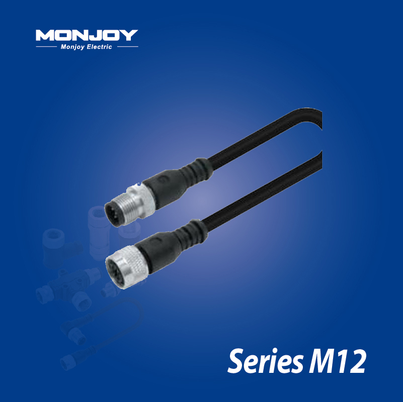 M12*1.0，A标准，直式，针- M12*1.0，A标准，直式，孔 浇铸电缆连接器